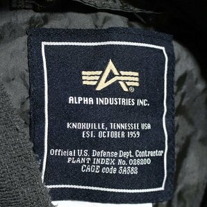 ALPHA INDUSTRIES INC. アルファ ミリタリー MA1風 薄手 ブルゾンジャケット Lの画像3