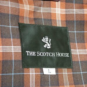 THE SCOTCH HOUSE スコッチハウス 裏チェック スイングトップ ブルゾンジャケット Lの画像4