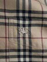 BURBERRY バーバリーロンドン ノバチェック ホースロゴ刺繍 長袖シャツ_画像3