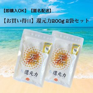 1袋よりお得☆還元力(塩)200g 2袋セット