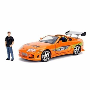 Jada Toys ワイルドスピード TOYOTA SUPRA FAST & FURIOUS BRIAN'S w/BRAIAN O'CONER 1:24 ミニカー