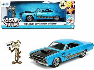 1:24 LOONEY TUNES 1970 Plymouth Road w/WILE E COYOTE 「ルーニーテューンズ」 ミニカー