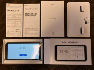 【送料無料・美品】モバイルルーター Galaxy 5G Mobile Wi-Fi (SCR01SWU )