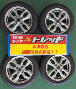 【大田原店】★中古ホイールタイヤセット★BALMINOM★14x5.5J+39 4H100★DUNLOP★ダンロップ★エナセーブEC300+★165/65R14★21年製★