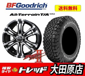 大田原店★現品限定★送料無料★新品セット 4本★BATTLESHIPII 16インチ 7.0J 5穴 +38 BP★BF Goodrich All-Terrain T/A KO2 215/70R16