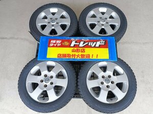 山形店 新品冬タイヤ＆中古ホイール4本セット 日産 セレナ 純正 1660 114 5H +45 & トーヨー トランパス TX 195/60R16 2022年製 セレナに