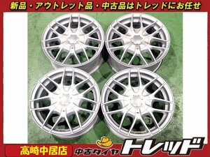 高崎中居店 中古ホイール 4本セット RAGTIME 15インチ 6.5J +20 8穴マルチ (5穴PCD114.3 / 4穴PCD114.3)