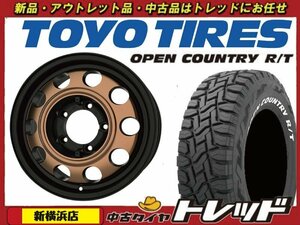 新横浜店 新品ホイール サマータイヤ 4本セット K.Finesse D12 16インチ × トーヨー オープンカントリーR/T 185/85R16 ジムニー