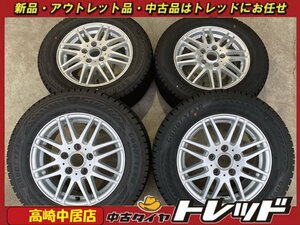 高崎中居店 中古スタッドレスセット PROGET ROXCY 15インチ 6.0J +52 5H/114.3 × グッドイヤー アイスナビ8 195/65R15 ノア/ヴォクシー他