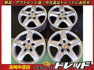 高崎中居店 中古ホイール 4本セット ポルシェ カイエン純正 18インチ x 8.0J +57 5H/130