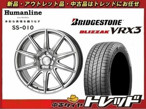 【数量限定.2021年製】新横浜師岡店 新品スタッドレスタイヤ アルミSET SS-010 16インチ6.5J-５穴114+48 ブリヂストン VRX3 215/60R16 　