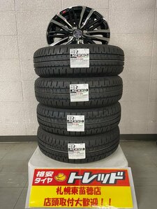 送料無料！『札幌東苗穂店』新品サマータイヤ&ホイールセット ニューノ 185/65Ｒ15 & スマック クレスト 15インチ 5.5J