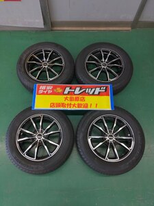 大田原店★中古ホイールタイヤSET 4本★Ⅴerthandi 17インチ7.0Ｊ★ヨコハマ ブルーアース4S 225/65R17★ＸＶ/フォレスターなど