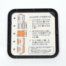 富士ソフト +F FS030W モバイル Wi-Fi ルーター ブラック SIMフリー ACアダプタ欠品 起動確認・初期化済み [S207607]_画像6