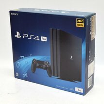 【訳あり品】SONY PlayStation4 Pro 本体 1TB ジェット・ブラック CUH-7200BB01 HDMIケーブル欠品【1円～】【送料無料】 [S207615]_画像1