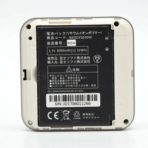 富士ソフト +F FS030W モバイル Wi-Fi ルーター ブラック SIMフリー ACアダプタ欠品 起動確認・初期化済み [S207607]の画像4