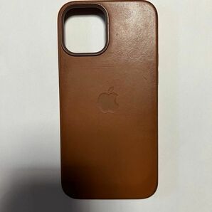 純正 MagSafe対応iPhone 12 Pro Maxレザーケース サドルブラウン 