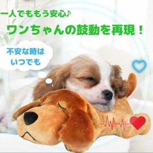 心音　ぬいぐるみ　わんちゃん　犬　お留守番　不安分離症　安心　丸洗い可能