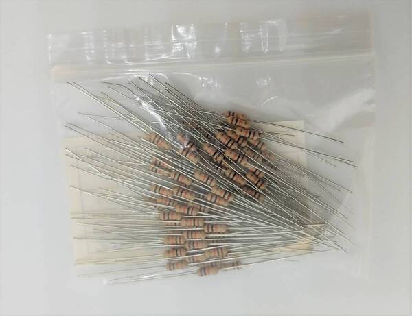 10KΩ 10キロオーム 1/4Wカーボン抵抗100本セット 10k 10キロΩ プルアップ抵抗定番 抵抗 レジスタ ていこう 匿名送料込