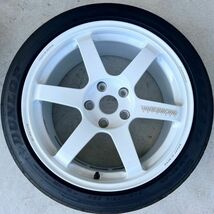 WORK VOLKRACING TE37 SAGA S-plus 18 9J +50 5H PCD120 245/40R18 DIREZZA ZIII FK8 FL5 ワーク ボルクレーシング ヴォルクレーシング_画像4