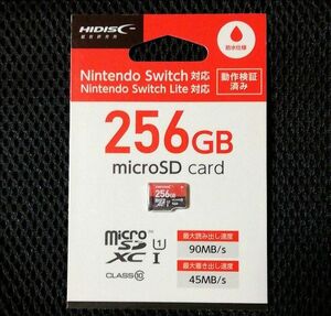 HIDISCハイディスク ゲーミングmicroSDXCマイクロSDカード HDMCSDX256GSW-WOA 大容量256GB