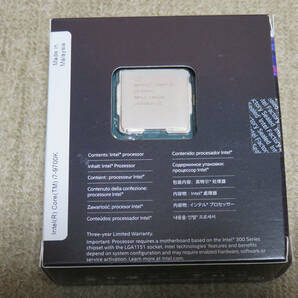 中古 Intel Corei7-9700K BX80684I79700K BOX 3.60GHz SRELT LGA1151 第9世代 CPU FAN付の画像2