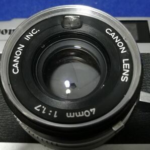 ○○ Canon Canonet QL17 G-Ⅲ G3 40mm f1.7 レンズキャップ、ストラップ レンジファインダー コンパクトフィルムカメラ 現状品 P53の画像5