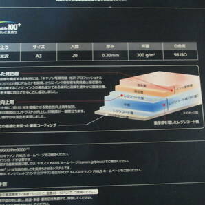 キヤノン写真用紙 Ａ３ ２０枚 ＰＴ－１０１Ａ３２０ 光沢 プロ プラチナグレード 未使用・未開封の画像6