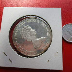 バハマ諸島の東★Turks & Caicos Islands★＄10記念銀貨★1979年★プルーフ★ASW= 27gの画像8