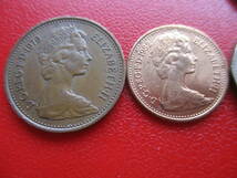 UK★イギリス★（白）銅貨10枚★半p＋１p＋20p★1979～1987年★Elizabeth II の横顔★17～26mm_画像6