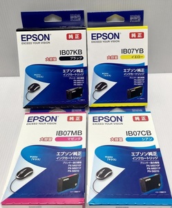 未使用未開封　EPSON　エプソン　IB07シリーズ(KB/CB/MB/YB)　大容量　4色セット (IB07CL4B相当)　送料無料