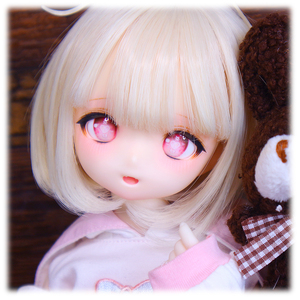 【さにさにむーん】imomodoll Ruby-A　セミホワイト肌カスタムヘッド＋ディーラー様製アイ付　MDD等にも