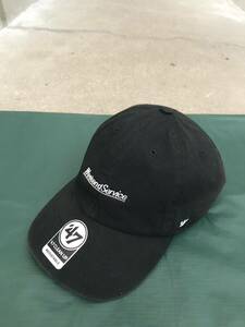 レア Weekend Service 47BRAND コラボ ロゴ刺繍 キャップ ブラック BLACK 黒 ウィークエンドサービス baseball cap weekendservice