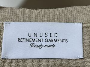 ●UNUSED●US2067●Damage Thermal Long Sleeve T-shirt●BEIGE●