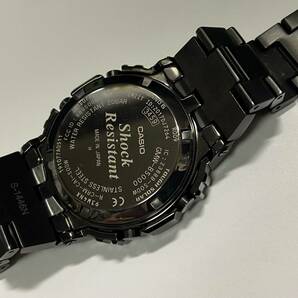 箱 保証書付 美品純正 CASIO カシオ G-SHOCK Gショック フルメタル GMW-B5000GD-1JF 黒 タフソーラー マルチバンド の画像4