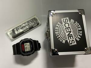 付属品完備　G-SHOCK　Gショック　ほぼ未使用品　抽選販売終了分　B'z 　30周年　DW5600-BZ　30TH　YEAR　EXHIBITION　SCENES　1988-2018