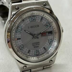 カイ　【ジャンク品】　CITIZEN シチズン wicca ウィッカ エコドライブ E001-S017491レディース腕時計