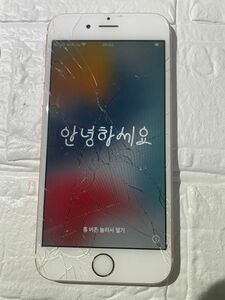 [31]【中古・ジャンク】 アクティベーションロック品 液晶画面割れ Apple iPhone6s SB NW〇 本体 部品取