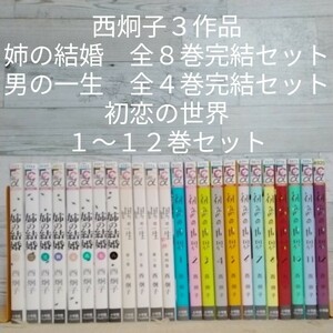 【送料無料】【即決】レンタルＵＰ　西炯子３作品　姉の結婚　男の一生　初恋の世界