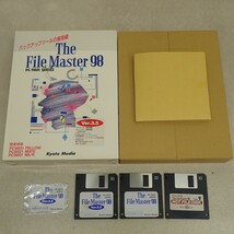 PC-9801 3.5インチFD The File Master98 ver.3.5 箱付 京都メディア バックアップツール 動作未確認【GM；V0BA0149_画像1