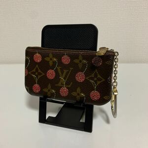 美品　LOUIS VUITTON ルイヴィトン ポシェットクレ コインケース モノグラム チェリー　さくらんぼ　小銭入れ 財布 