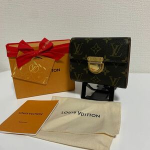 使用回数少　美品　LOUIS VUITTON ルイヴィトン モノグラム コアラ　折り財布　ゴールド金具　箱付き