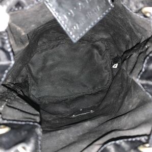 未使用品 美品 PRADA プラダ ナイロン 巾着 ポーチ アクセサリーポーチ ブラック 小物入れ の画像5