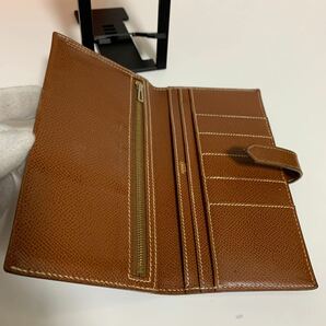 美品 HERMES エルメス ベアン ヴォーエプソン レザー 長財布 ブラウン 箱付き F刻印 ゴールド金具の画像6