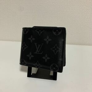 良品 LOUIS VUITTON ルイヴィトン ポルトフォイユ マルコ エクリプス 二つ折り財布 財布 の画像1