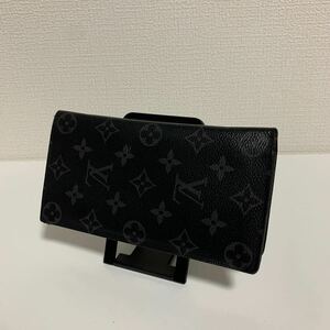 美品　LOUIS VUITTON ルイヴィトン エクリプス モノグラム ポルトフォイユ ブラザ 長財布 