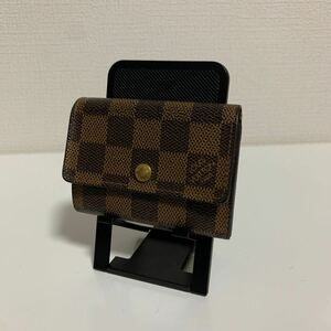 美品　LOUIS VUITTON ルイヴィトン ダミエ 小銭入れ コインケース 剥がれ無し