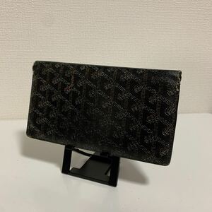 GOYARD ゴヤール　ヘリンボーン柄　長財布　折り財布　PVCレザー