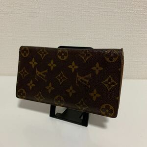 良品　LOUIS VUITTON ルイヴィトン モノグラム ポルトフォイユ 長財布 ブラウン　小銭入れ付き