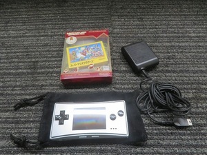  GAME BOY micro MJH10027025　OXY-001　充電器付　スーパーマリオカセット ◎動作品